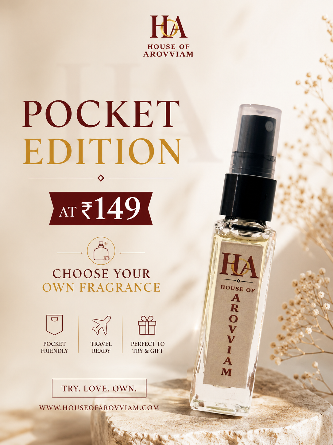 House of Arovviam Pocket Edition 6ml Trial Spray